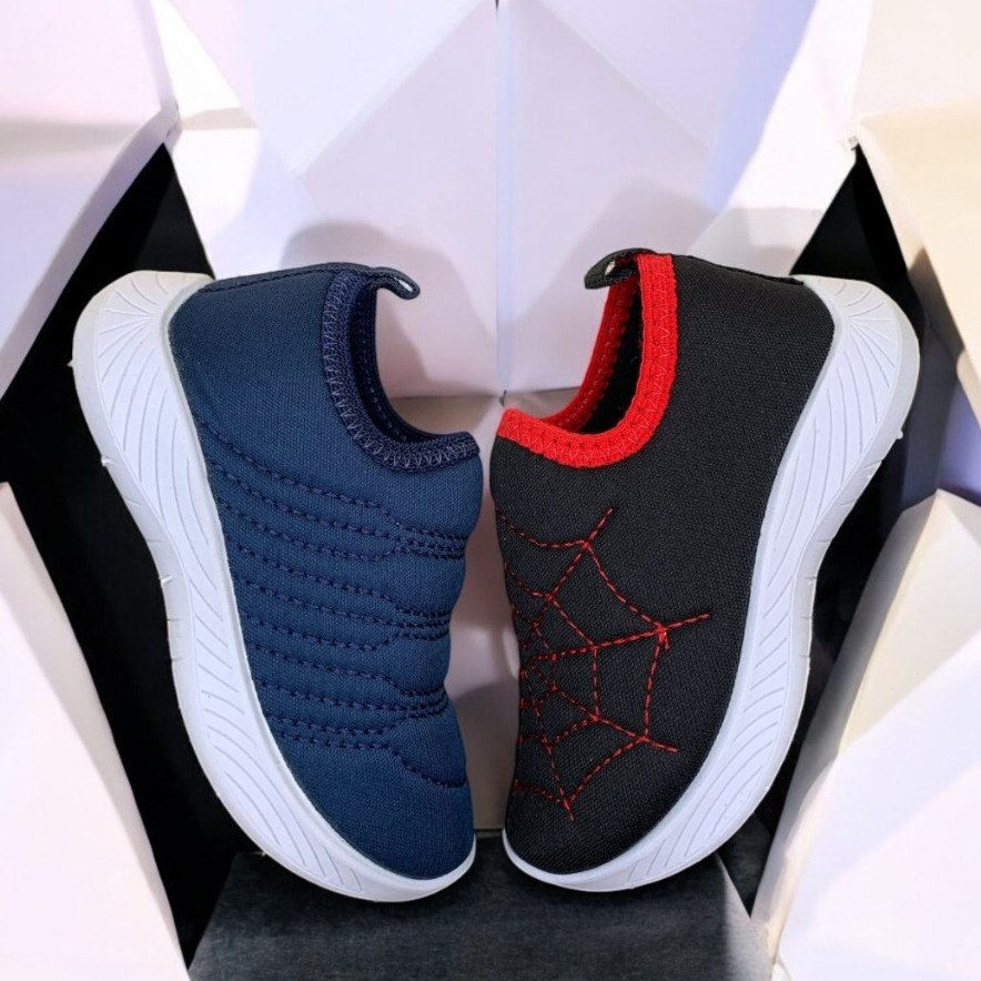 Tênis Infantil Masculino Calce Fácil Menino Pret