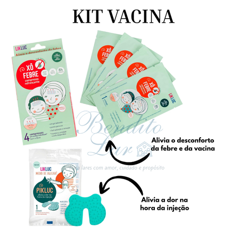 Kit Vacina Sem Dor Pikluc + Xô Febre | Alívio da