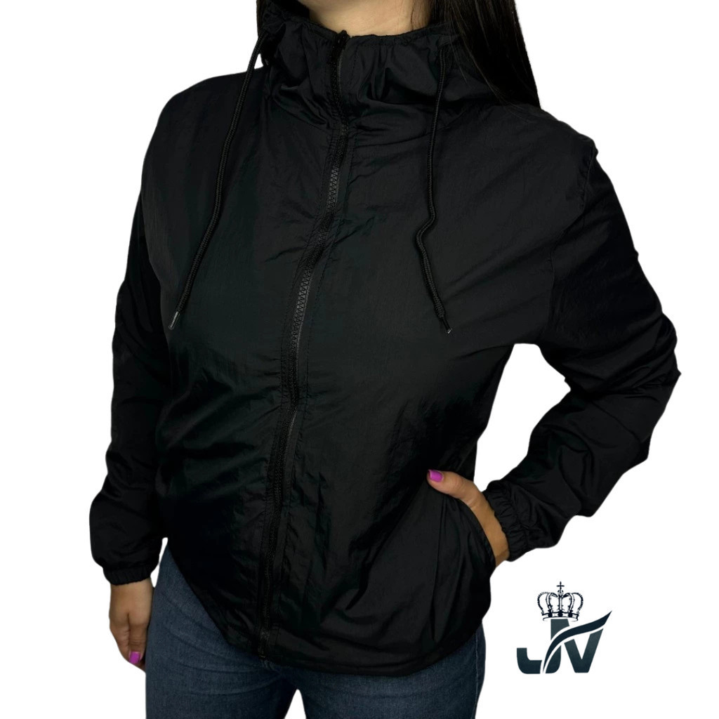 Jaqueta Corta Vento Feminina Leve Secagem Rápida