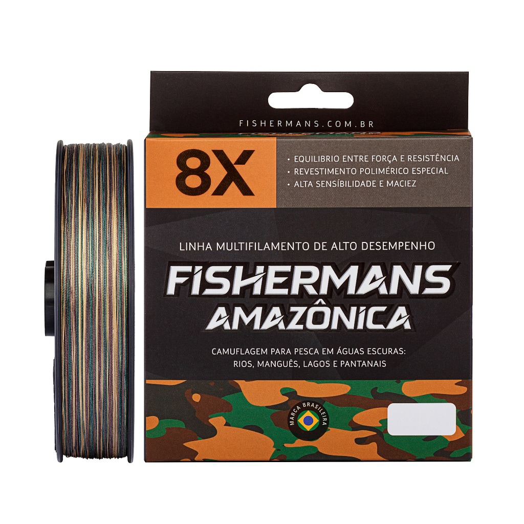 Fishermans Amazônica 8X Linha De Pesca Multifilam