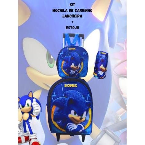 Kit mochila carrinho 3 peças ( Estojo, bolsa 20 c