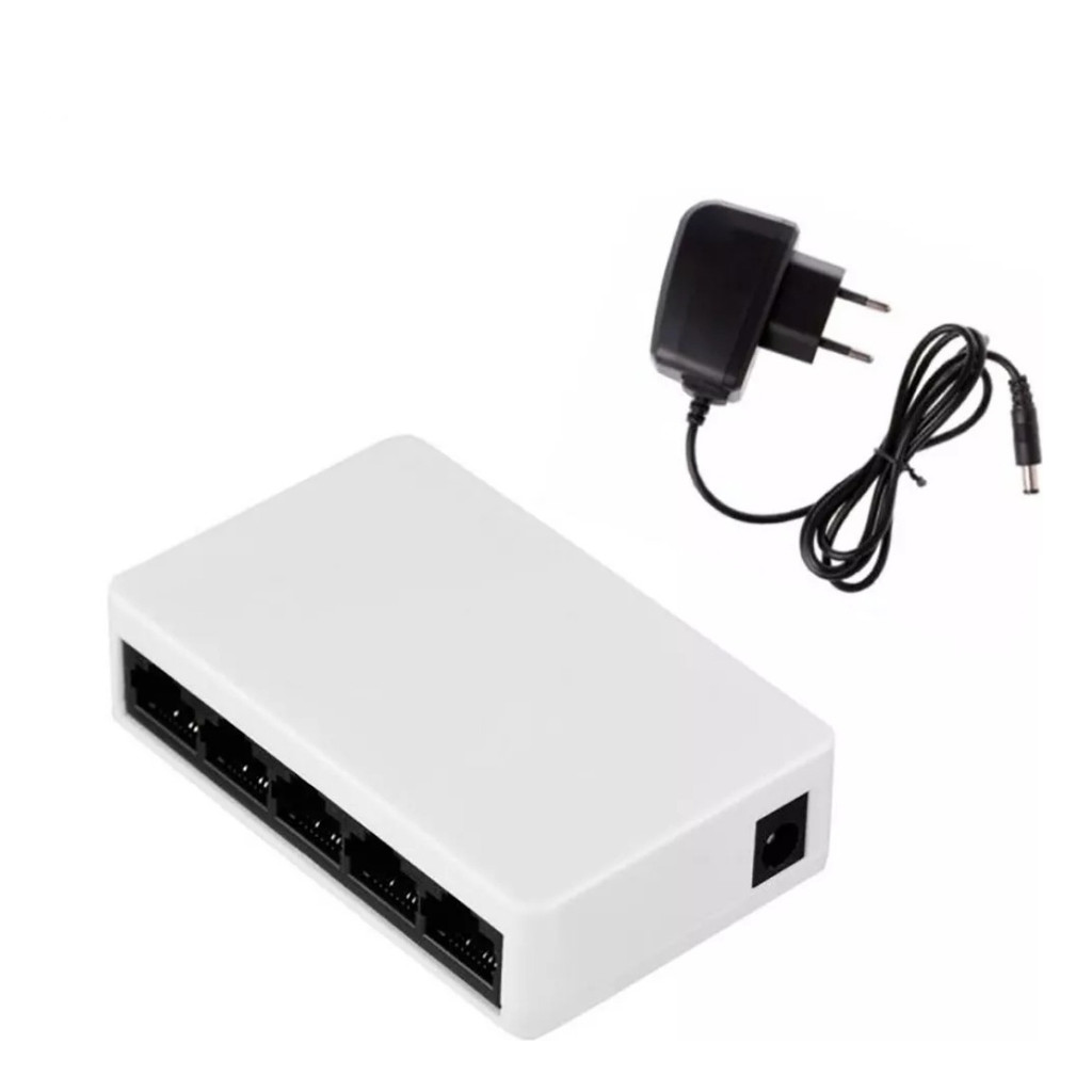 Switch 5 Portas RJ45 10/100Mbps com Negociação A