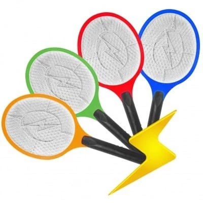 Raquete Elétrica Mata Mosquito Insetos Recarregá