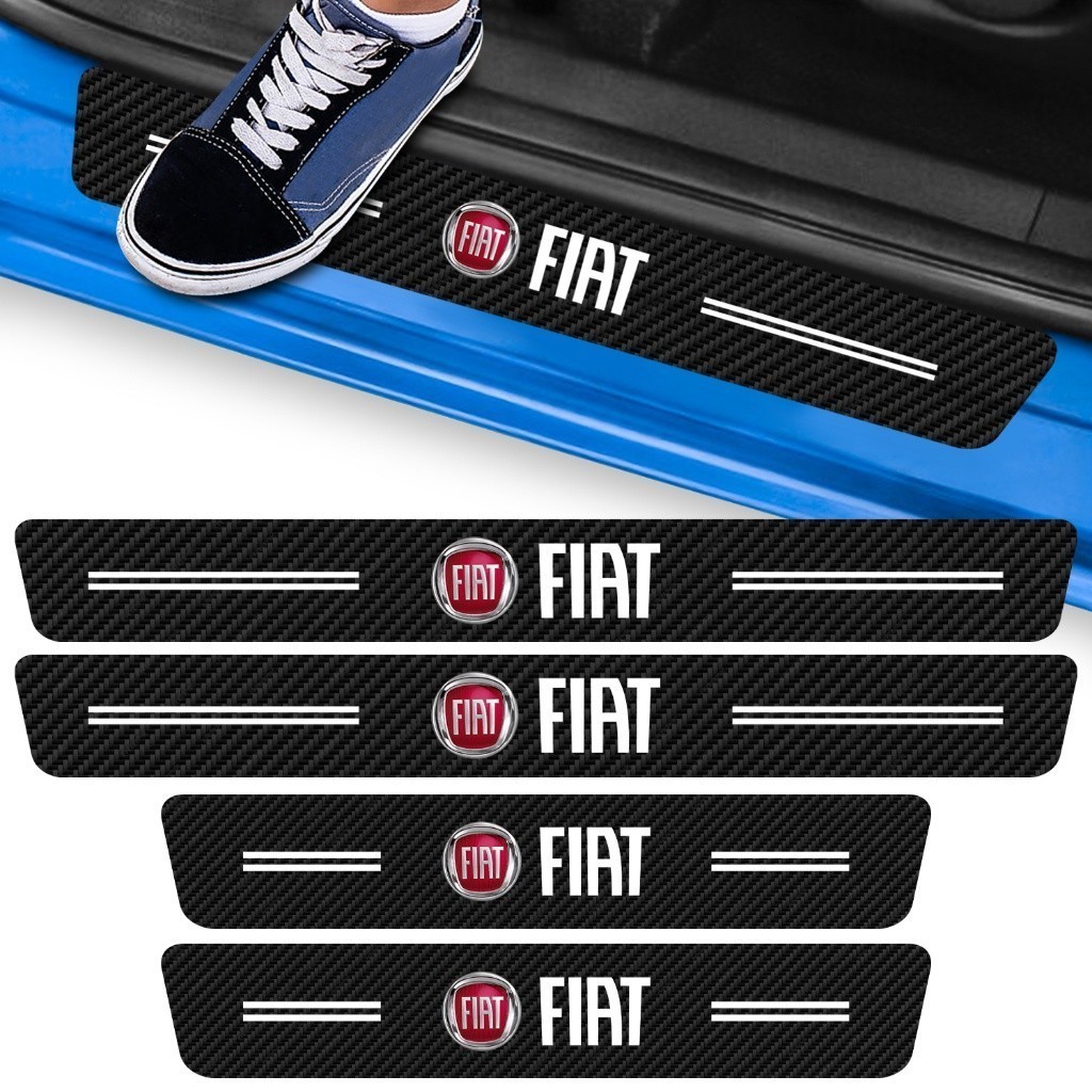 Kit 4 Peças Adesivo Soleira de Porta Carro Modelo