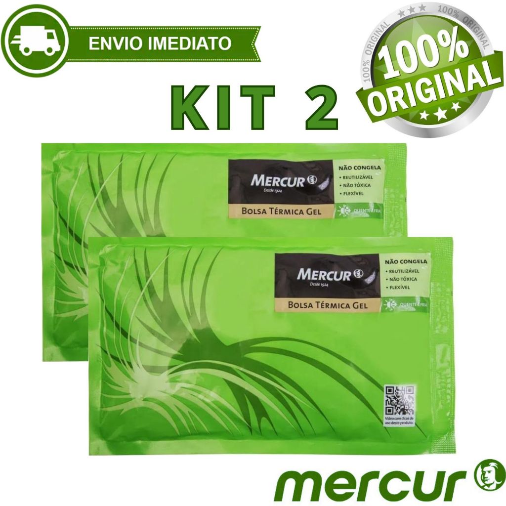 Kit 2 Bolsa Térmica Em Gel Mercur Não Congela Ta