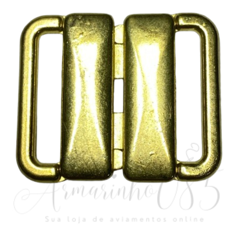 Fecho Metal 18mm C/10 Unidades – Dourado ou 