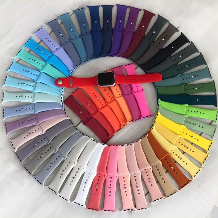 Pulseira silicone Lisa para Smartwatch 38/40/41/42