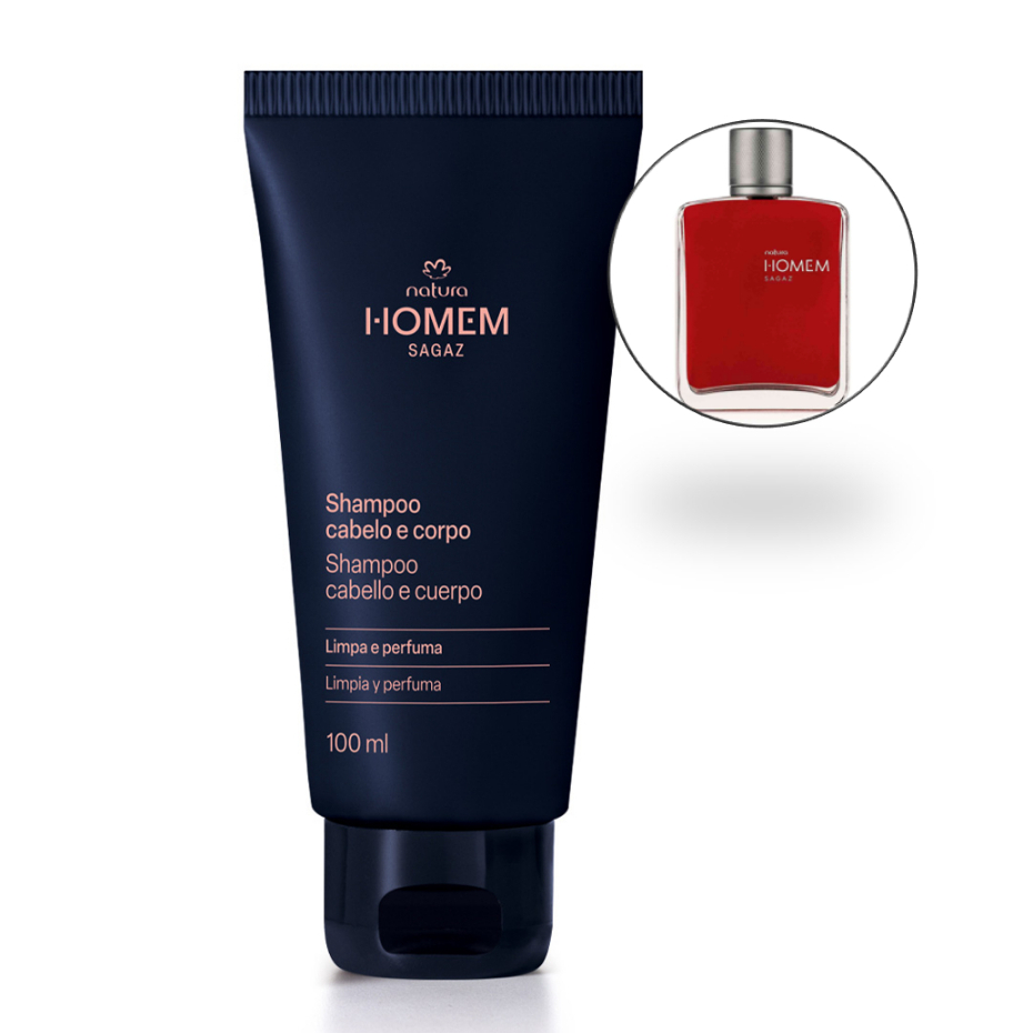 Shampoo Cabelo e Corpo Natura Homem Sagaz – 