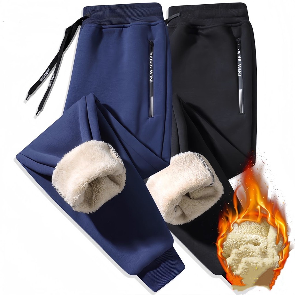 calça moletom de lã grossa unissex (envio imedia