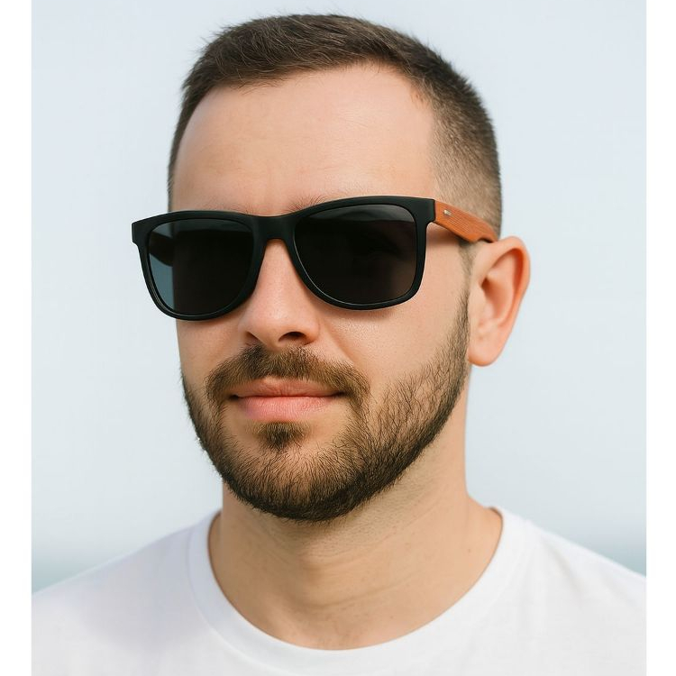 Óculos de sol de Madeira Bambu Premium Masculino 