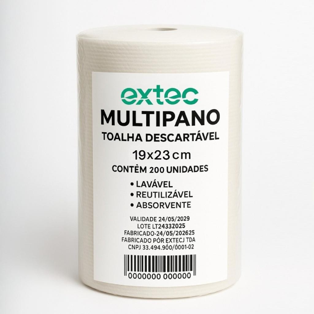 200 Toalhas 19×23 Wipers Multipano em rolo li