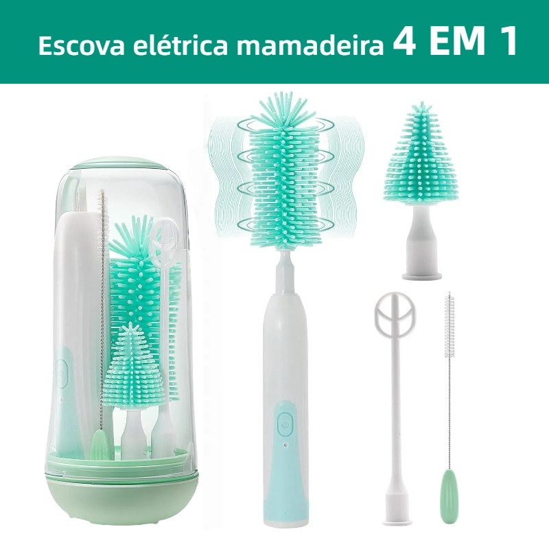 Conjunto Limpeza Elétrica de Escova de Mamadeira 
