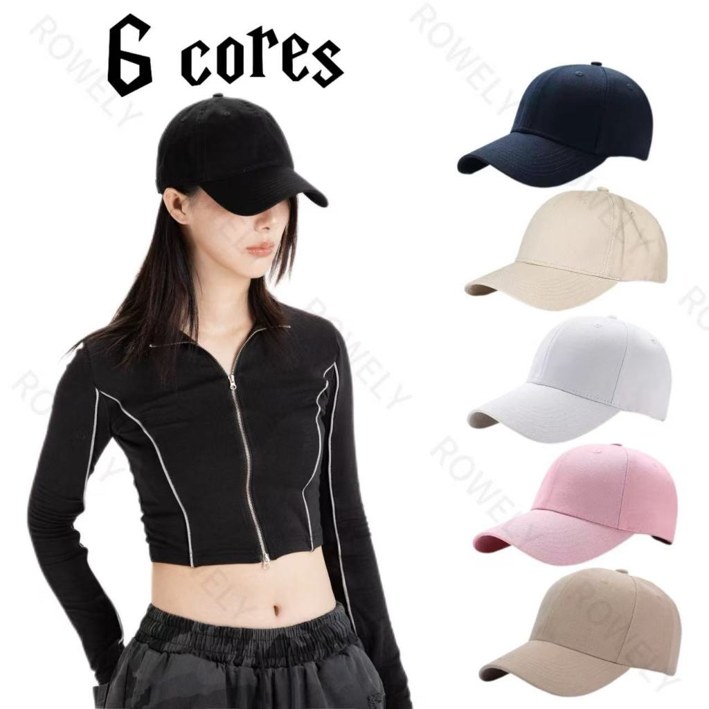 Boné de Beisebol Unissex de Algodão Macio com Ab