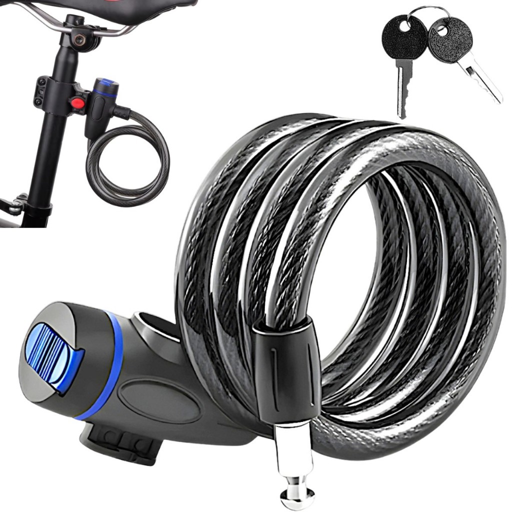 Cadeado Trava Bike Bicicleta Moto Portão 1,20m x 