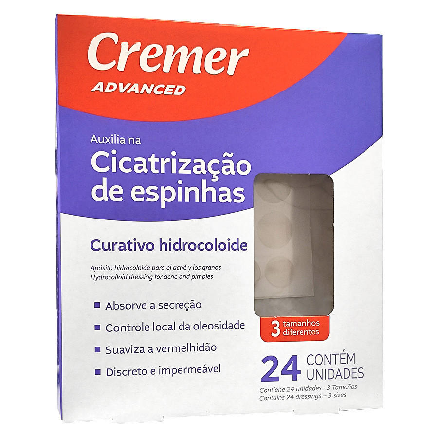 Curativo Hidrocoloide Cicatrização de Acnes e Es