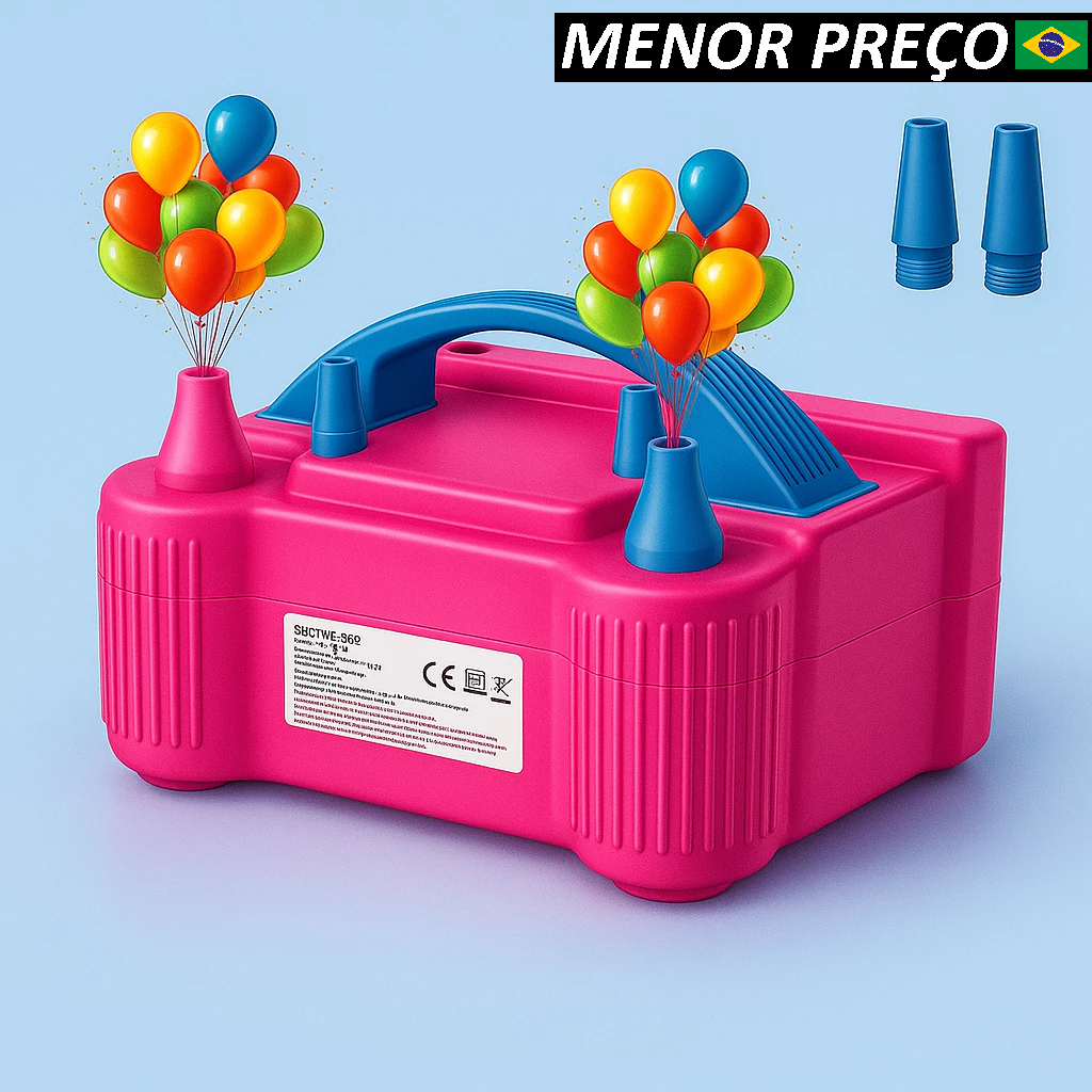 Bomba de Encher Balões Bexigas Inflador Elétrico