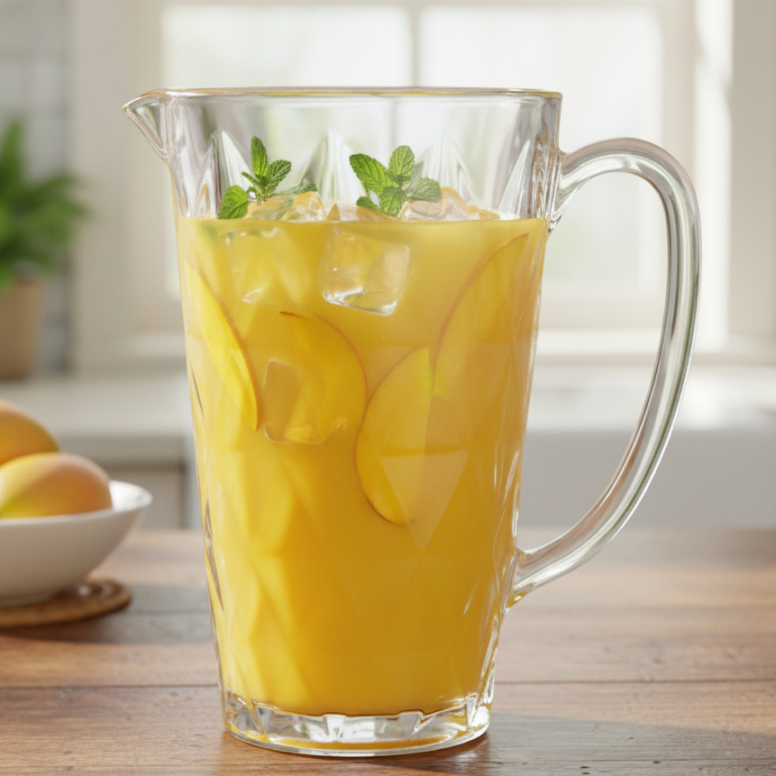 Jogo de Jarra Diamante 1,2L Transparente De Vidro 