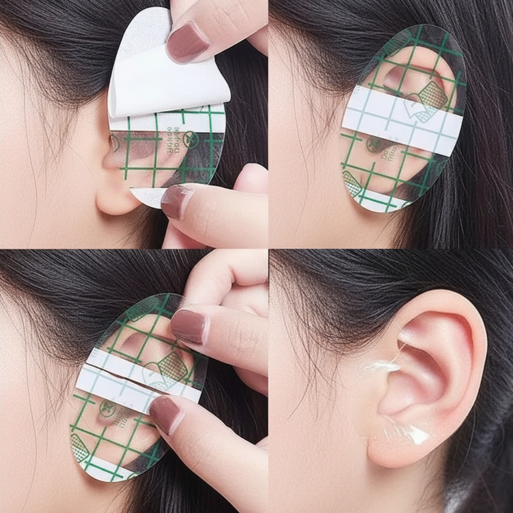 Kit 100pcs Adesivo Impermeável Protetor de Orelha