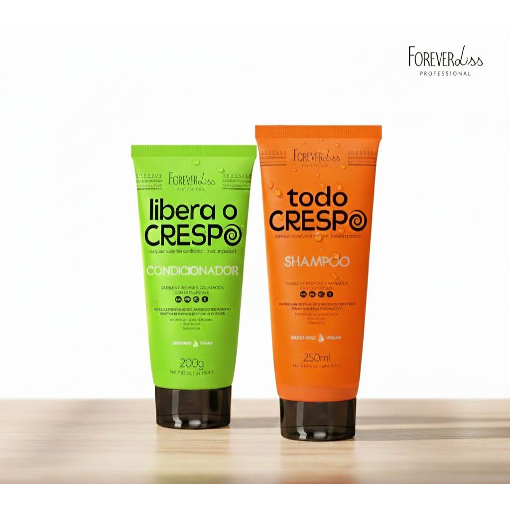 Kit Shampoo e Condicionador – Linha Crespos