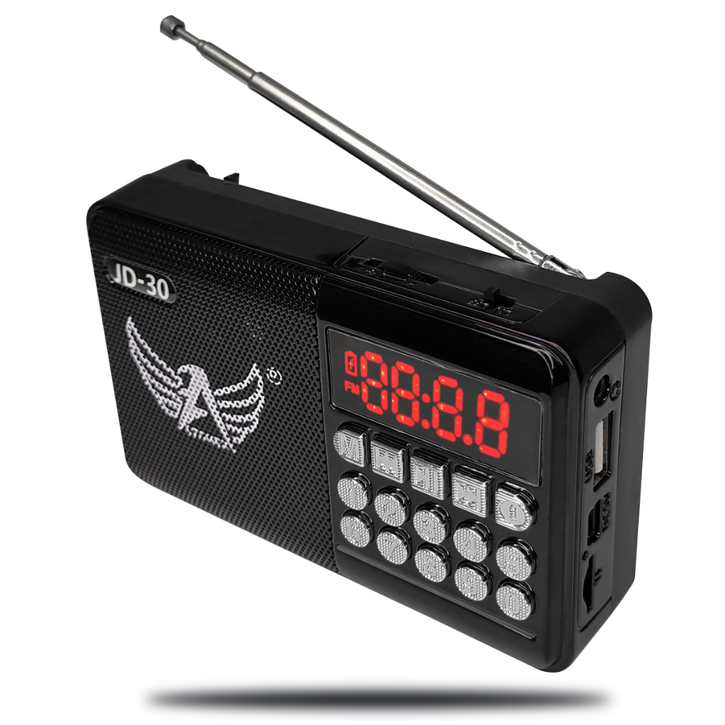 mini Rádio Fm Portátil Bluetooth com Display dig