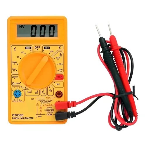 Multímetro Digital DT-830 com bateria e ponta de 