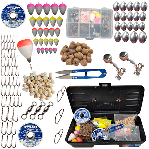Caixa Maleta Anzóis Chumbo Girador Estojo Tralha 