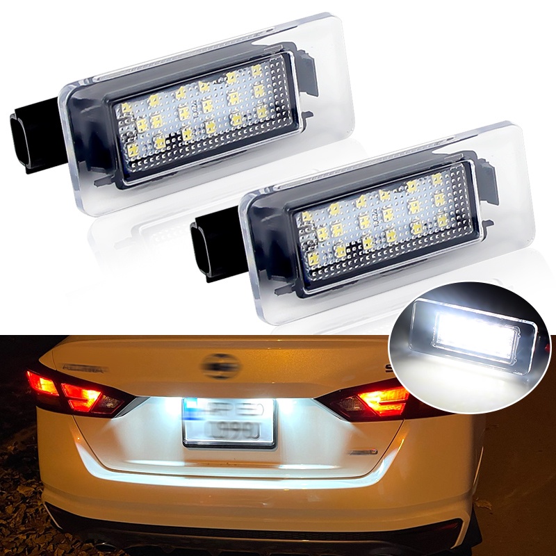 2Pcs Error Free LED Placa de Licença Luz Para Nis
