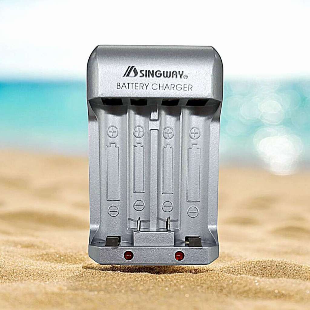 Carregador De Pilhas Rápido Bivolt AA/AAA