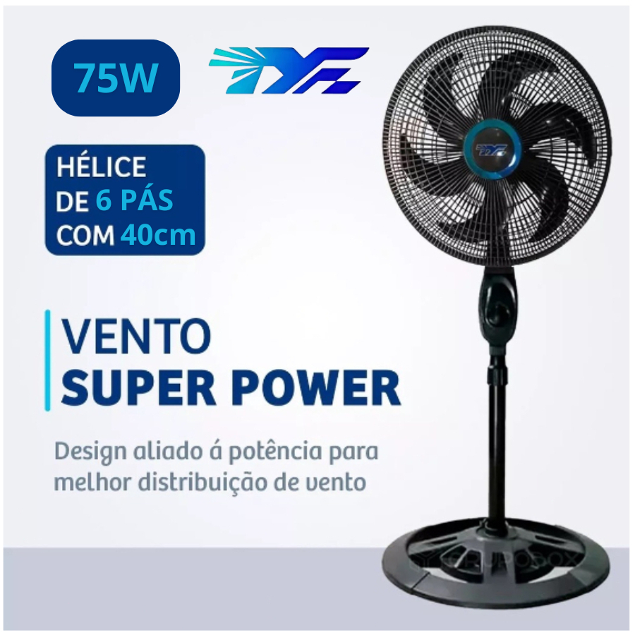 Ventilador 105cm-130cm Ajuste De Altura Livremente