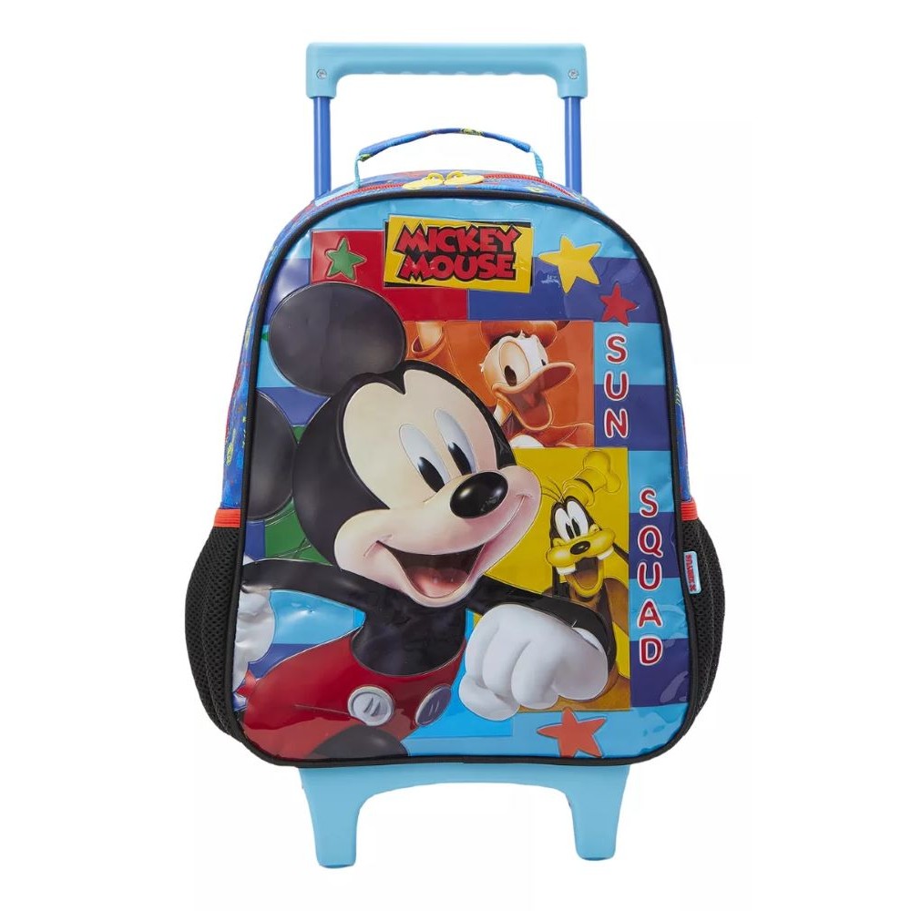 Mochila Rodinhas Escolar Mickey Disney 13260