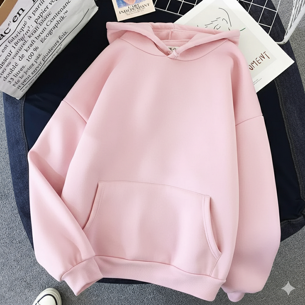 Moletom Liso Infantil Agasalho Com Capuz