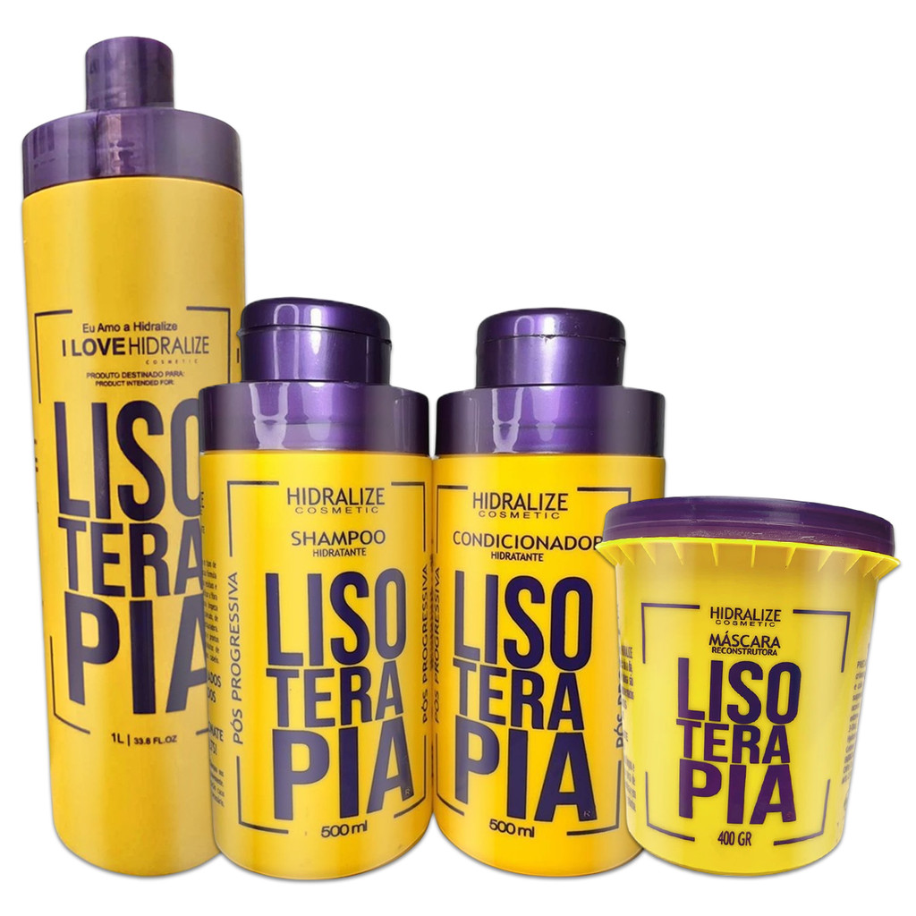 Kit Lisoterapia Progressiva Shampoo Condicionador 