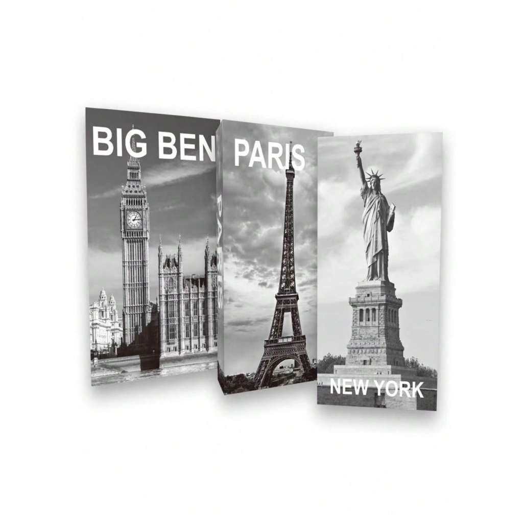 Kit 3 Livro Caixa Decorativo Fake Pequeno