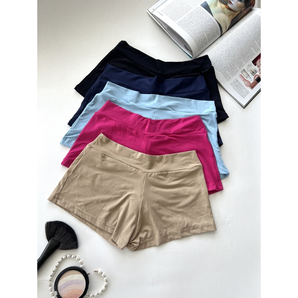 Kit 5 Shortinho Curto Feminino Calcinha Segunda Pe