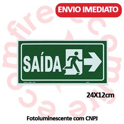 Placa de Sinalização de Emergência – S13 