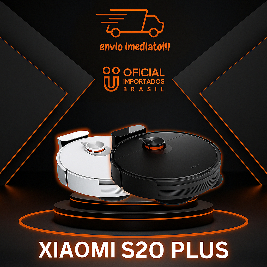 Xiaomi S20+ Plus Robô Aspirador Bivolt Preto Ou B