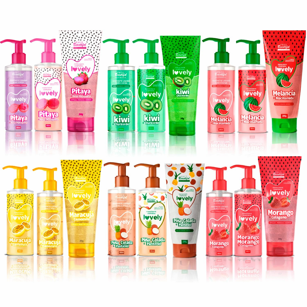 Kit Frutinha Esfoliante Sabonete Hidratante Corpor