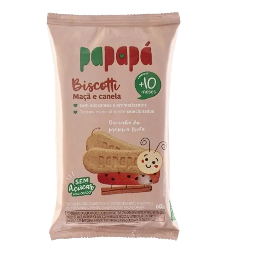 Biscoito Infantil Biscotti Maçã E Canela 60g 