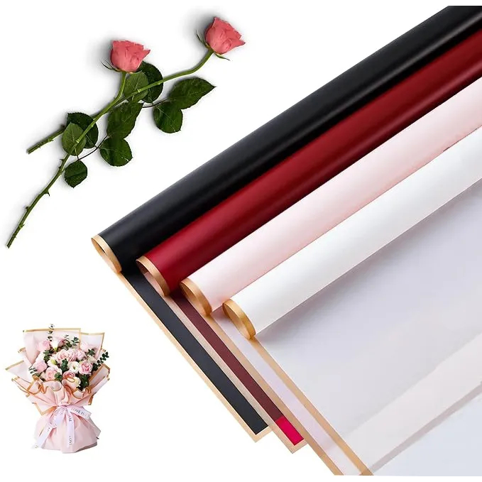 kit 20 ou 40 Folhas Papel De Embrulhar Buque Embal