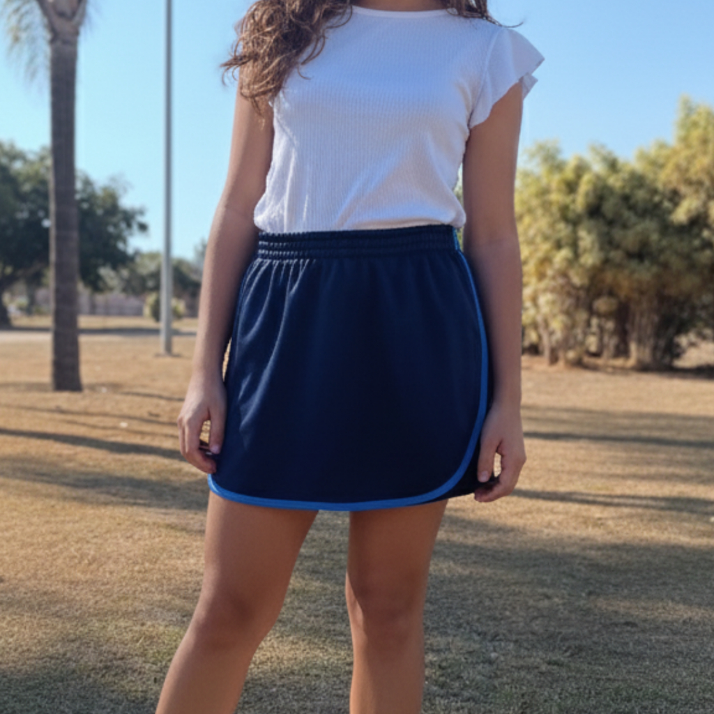 Shorts-saia Escolar Infanto-Juvenil Azul Marinho c