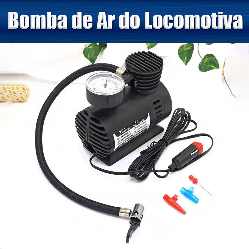 Mini Bomba de Ar Portátil para Carros – 12V