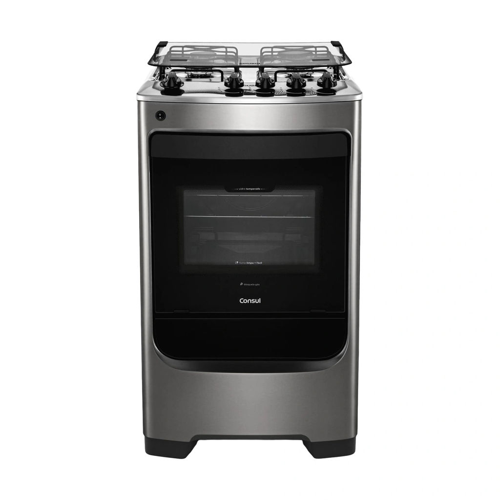 Fogão Consul 4 Bocas Inox com Acendimento Automá