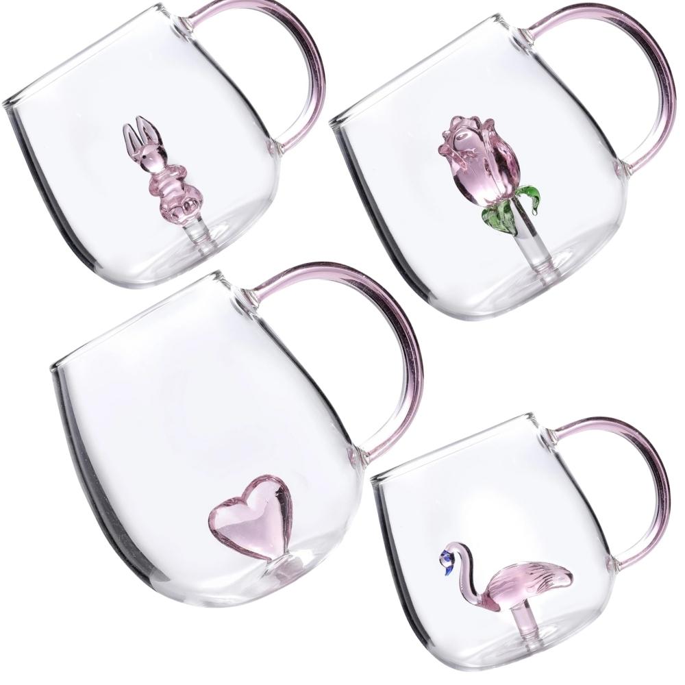 Caneca Vidro 3D Borossilicato 350ml | Presente Pre