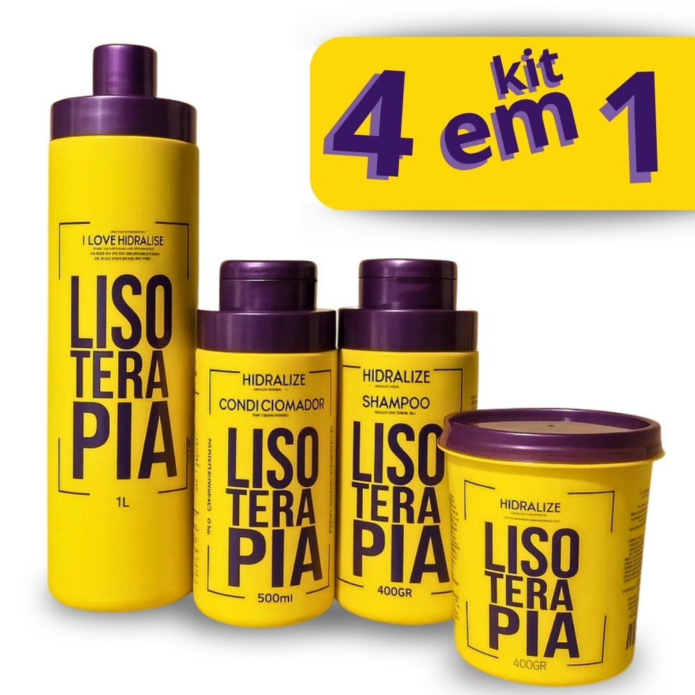 Kit Progressiva Lisoterapia Hidralize Sem Formol +