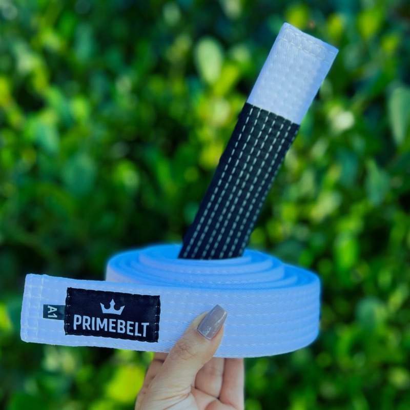 Faixa de Jiu-jítsu Branca Adulto e Infantil Rígi