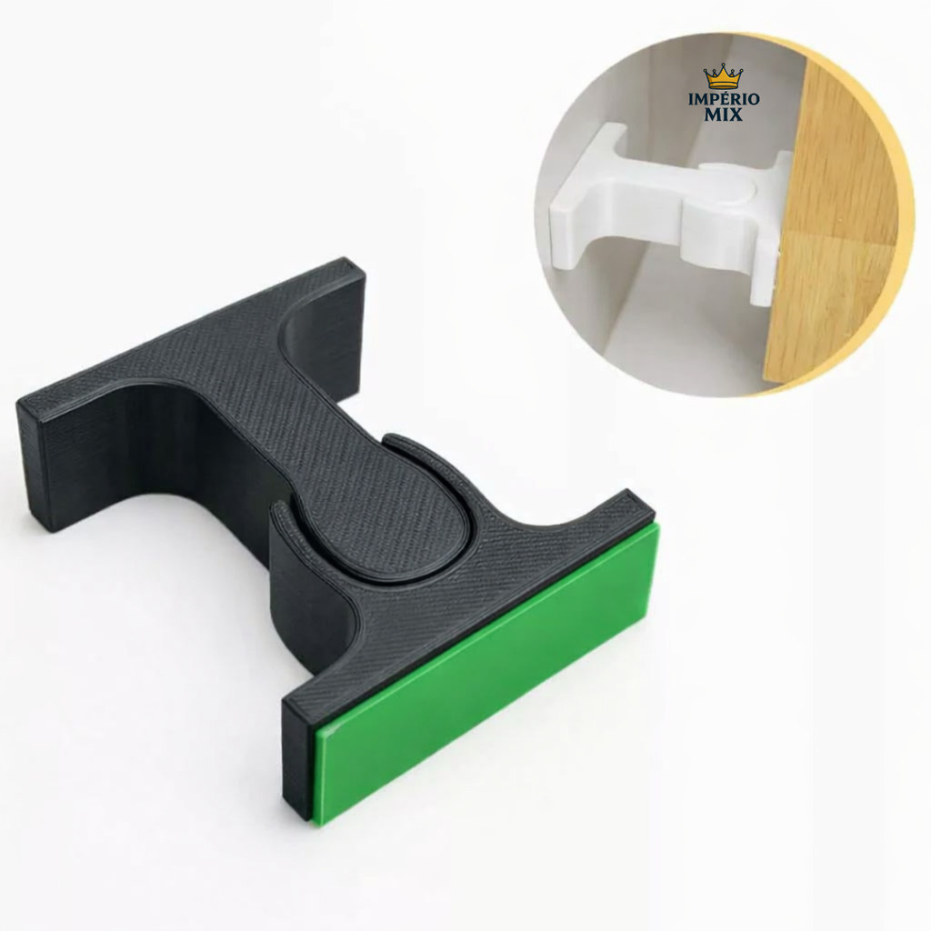 Trava Porta Adesiva Sem Furo Fixador Prendedor Por