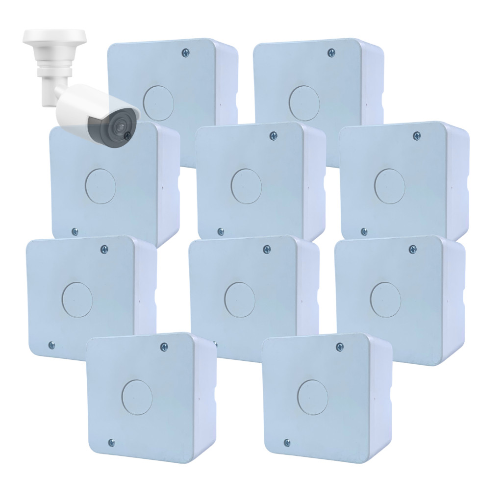 Kit 20 Caixas Sobrepor CFTV Externa Plástico Orga