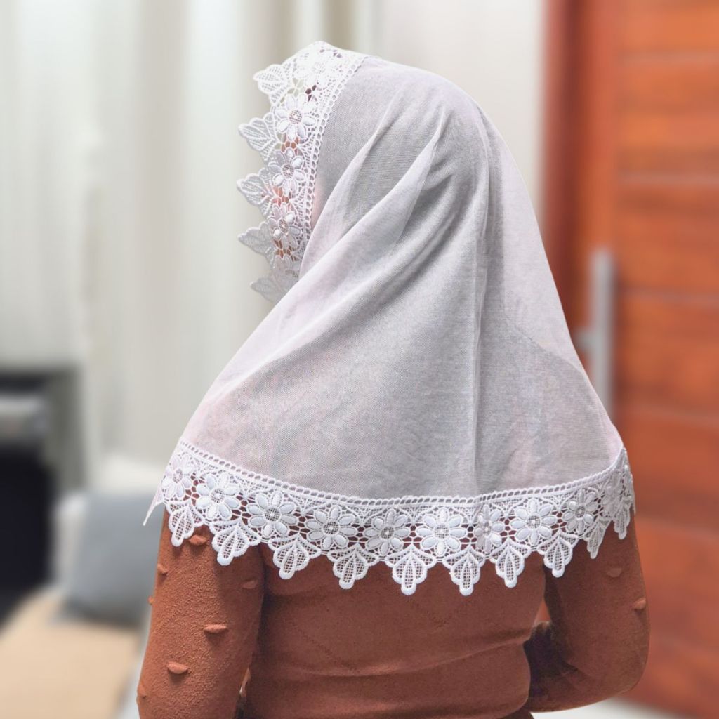 Véu Ccb Congregação Cristã Renda Guipir Floral