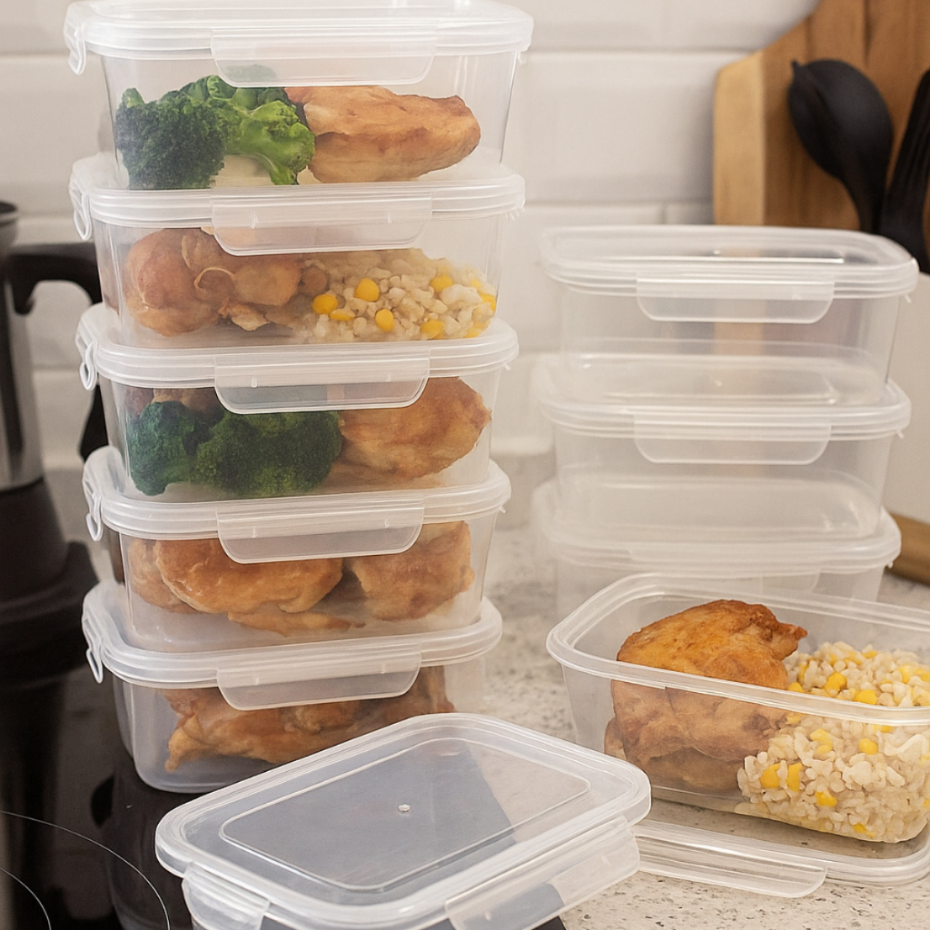 Kit 10 Marmitas Fitness Pote 800ml Com Travas Late