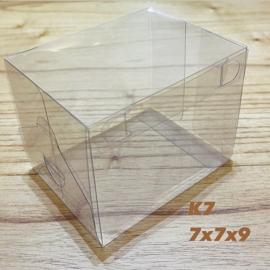20~100 Caixa Cubo 7x7x9 Transparente Acetato ASSK 
